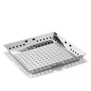 Ver imagem 2 de Panela Grill para Churrasqueira - Inox Escovado- 30x30x04 Cm