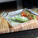 Ver imagem 3 de Panela Grill para Churrasqueira - Inox Escovado- 30x30x04 Cm