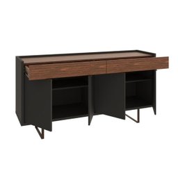 Buffet Berlim 160cm 4 Portas Preto/dakota - 3