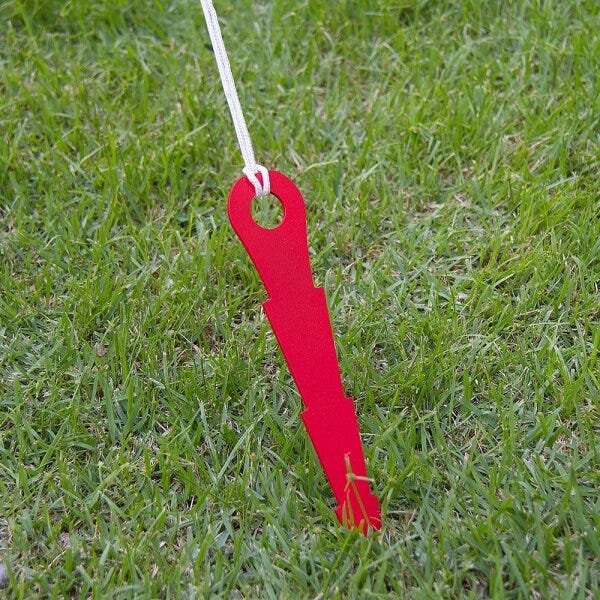 Kit 4 Estaca Speck Tarp Barraca Todo Terreno Aço - Vermelho - 2