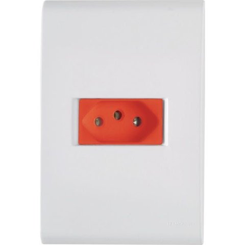 Conjunto 1 Tomada 2p+t 20a/250v Vermelha Liz - Tramontina