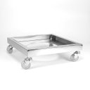 Ver imagem 3 de Suporte de Vaso ou Cachepot Quadrado 30 cm com Base - Inox