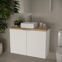 Ver imagem 5 de Conjunto de Banheiro 90cm x 145cm Nature Branco/Carvalho