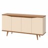 Buffet Grace 4 Portas 160cm Noce/Off-White - 1