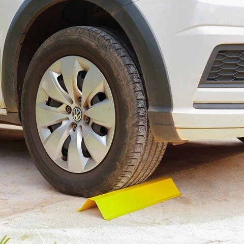 Limitador de Vagas Estacionamento 40 Cm Aço - 2 Peças