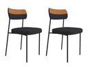 Ver imagem 1 de Kit 2 Cadeiras para Sala de Jantar e Cozinha Melissa em Aço