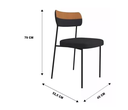 Ver imagem 5 de Kit 2 Cadeiras para Sala de Jantar e Cozinha Melissa em Aço