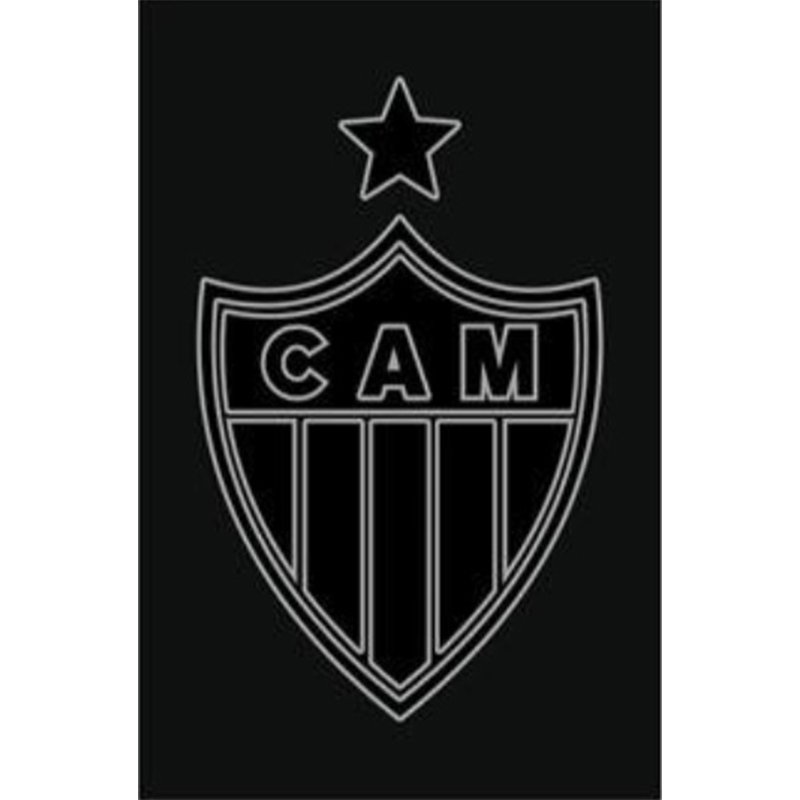 Toalha Social Buettner Jacquard Veludo Futebol Atletico Mineiro 33cmx50cm Preto