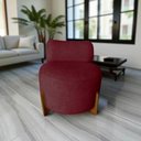 Ver mais imagens de Poltrona Decorativa Mônaco Suede Marsala