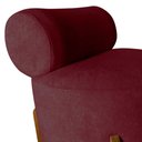 Ver imagem 5 de Poltrona Decorativa Mônaco Suede Marsala