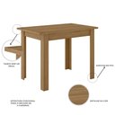 Ver imagem 2 de Mesa de Jantar Sala Bellagio 108 X 68 Cm Carvalho