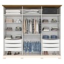 Ver imagem 4 de Guarda Roupa Casal Ambiente Napoli 6 Portas Off White Nature - Henn