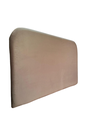 Ver imagem 2 de Cabeceira Estofada Casal Orgânica Não É Segredo Suede Liso Marrom Claro 140x120
