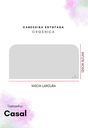 Ver imagem 5 de Cabeceira Estofada Casal Orgânica Não É Segredo Suede Liso Marrom Claro 140x120