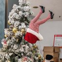 Ver imagem 5 de Pernas de Mamae Noel Natal para Arvore Natalina com Movimento Chute Festa Fim de Ano Decoraçao Confr