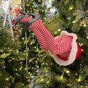 Ver imagem 4 de Pernas de Mamae Noel Natal para Arvore Natalina com Movimento Chute Festa Fim de Ano Decoraçao Confr