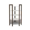 Ver imagem 4 de Conjunto Mesa para Computador, Balcão C/ Gaveta e Estante Branco Nogal - Fdecor