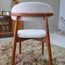 Ver imagem 6 de Kit Cadeiras de Madeira para Sala de Jantar Linho Cru