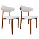 Ver imagem 1 de Kit Cadeiras de Madeira para Sala de Jantar Linho Cru