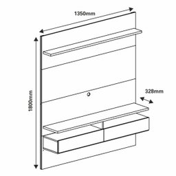 Home Suspenso New Smart 1.35 Noce/Off White Casa D - 5
