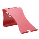 Ver imagem 2 de Suporte Porta Celular/Caneta de Mesa - Alumínio - Vermelho