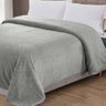 Cobertor Manta Queen Diamond 100% Poliéster Cinza - 2
