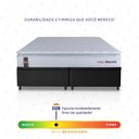 Ver imagem 4 de Conjunto Box Baú Preto Luanda Branco Espuma D28 King 193x203x69 - King House