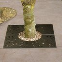 Ver imagem 1 de Grelha para Arvore - Folhas - Aço - Preto Fosco