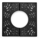 Ver imagem 2 de Grelha para Arvore - Folhas - Aço - Preto Fosco