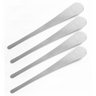 Kit 4 Espátula/Colher de Pate -Redonda - Inox Escovado - 2