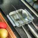 Ver imagem 2 de Apoio Descanso de Talheres de Balcão - Inox Escovado