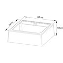 Ver imagem 3 de Cuba de Apoio para Banheiro 35x11,5x34cm Multimóveis CR10093 Branca