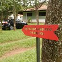Ver imagem 1 de Placa de Estacionamento Parking - Sentido Esquerdo - Aço - Vermelho