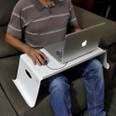 Ver imagem 5 de Suporte/Porta-Notebook/PC de Cama/Sofá-Plus- Alumínio Branco