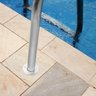 Par de Flange Redonda em Inox para Escada ou Rede de Piscina - 2