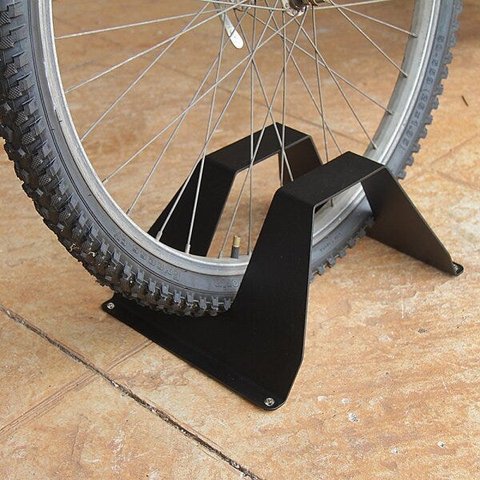 Suporte de Bicicleta de Chão - Aço - Preto