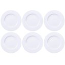 Ver imagem 1 de Jogo 6 Pratos Branco Tramontina de Porcelana 28cm Raso Mesa Posta Maria Augusta
