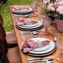 Ver mais imagens de Jogo 6 Pratos Branco Tramontina de Porcelana 28cm Raso Mesa Posta Maria Augusta