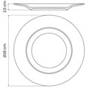 Ver imagem 5 de Jogo 6 Pratos Branco Tramontina de Porcelana 28cm Raso Mesa Posta Maria Augusta