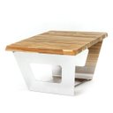 Ver imagem 5 de Mesa de Centro - Madeira Teca e Inox Polido/Escovado