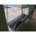 Ver imagem 3 de Banco Balanço Suspenso - De Aço - Marrom - Casa e Jardim