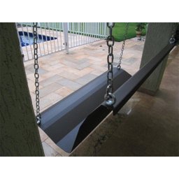 Banco Balanço Suspenso - De Aço - Marrom - Casa e Jardim - 3