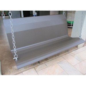 Banco Balanço Suspenso - De Aço - Marrom - Casa e Jardim