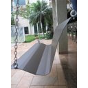Ver imagem 4 de Banco Balanço Suspenso - De Aço - Marrom - Casa e Jardim