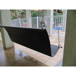 Banco Balanço Suspenso - De Aço - Marrom - Casa e Jardim - 5