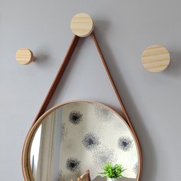 3 Ganchos De Parede Bola 3 Tamanhos - Pinus - 1