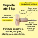 Ver imagem 4 de 3 Ganchos De Parede Bola 3 Tamanhos - Pinus