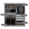 Guarda Roupa com Espelho Branco 2 Portas Correr Royale Gelius 220x149x54 - 4