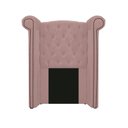 Ver imagem 4 de Kit Cabeceira Calçadeira Veneza 100cm Suede Rosê