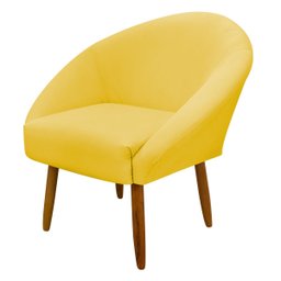 Poltrona Decorativa para Sala Recepção Manicure Consultório Stella Suede - 2
